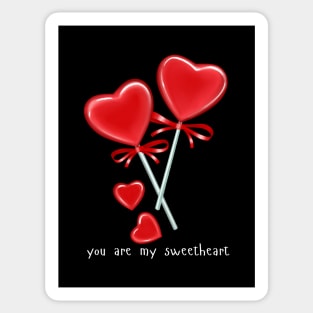 Valentine romantic lollipops Sticker